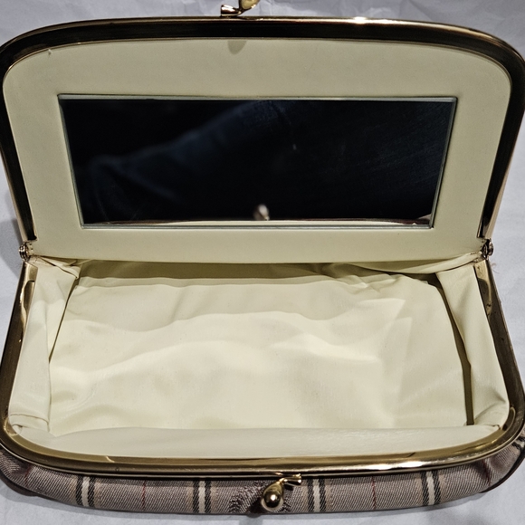 Ferrari Beige Plaid Clutch - Picture 5 of 12